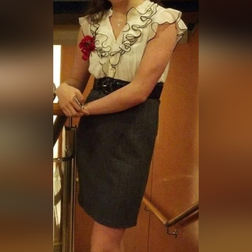 Ruffle front cocktail  dress